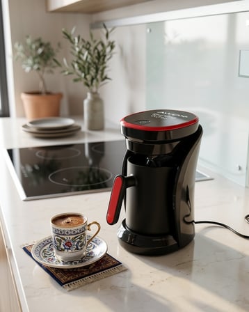 Sesli Uyarılı Türk Kahvesi Makinesi 4 Fincan UCZZSPARKLİNGKAHVEMAKİNESİ-3