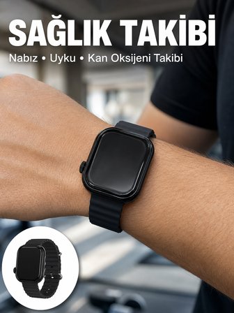 3 Kordonlu Akıllı Saat Bluetooth Arama ve Akıllı Bildirim Destekli -