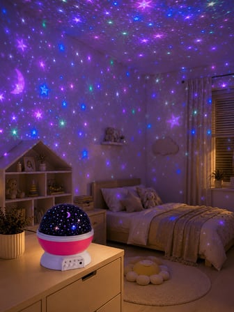 Star Master pembe yıldızlı projeksiyon lambası UCZZSTARMSTRPMB