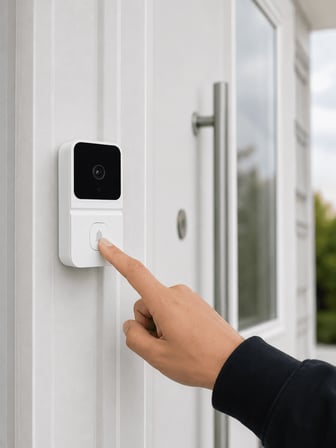 Wi-Fi Görüntülü Kapı Zili HD Kamera Gece Görüşü UCZZUCZZM8KAPIZİLİBEYAZ-4-1
