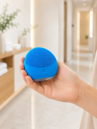 Elektrikli Silikon Yüz Temizleme Fırçası Şarjlı Ayarlanabilir Titreşimli