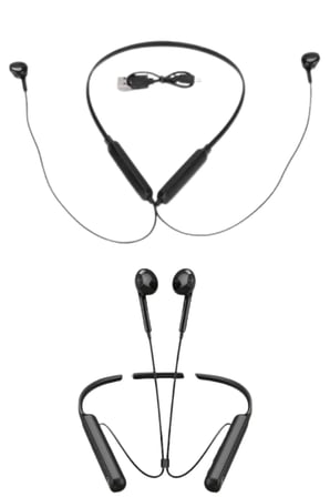 100 Saat Kablolu Boyun Askılı Dijital Göstergeli Bluetooth Kulaklığı