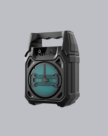 Bluetooth Hoparlör Mikrofonlu Taşınabilir Ses Sistemi FM Radyo, USB, SD Kart ve TWS Özellikli -