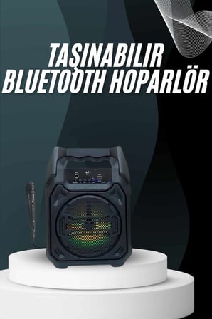 Yeni Nesil Bluetooth Hoparlör USB TF Kart Girişli Çoklu Bağlantı -