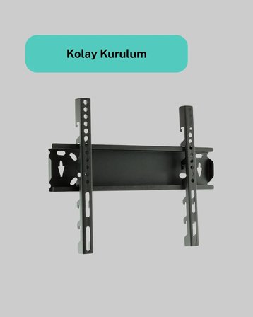 32-55 İnç Uyumlu 40 Kg Taşıma Kapatiseli Televizyon Duvar Asma Aparatı