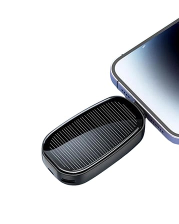 Mini Güneş Enerjili Powerbank Cep Tipi Acil Şarj Cihazı -