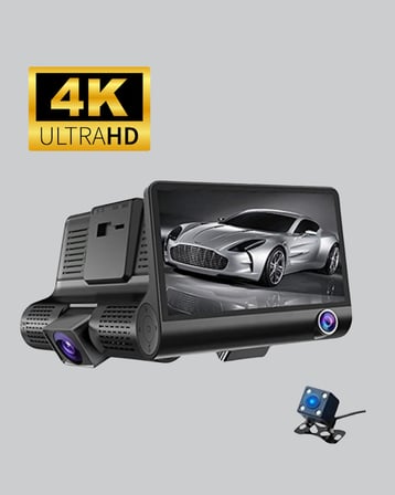 Full HD 1080P 3 Kameralı Araç DVR – Gece Görüşlü ve G-Sensörlü Güvenlik Çözümü -