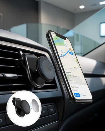 Manyetik Araç İçi Telefon Tutucu 360° Dönen