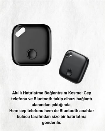iOS Uyumlu Smart Tag | Uzun Pil Ömrü | Bul Uygulaması ile Entegre Akıllı Takip Cihazı