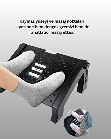 Ergonomik Ayak Destek ve Masaj Platformu – Denge ve Konfor Bir Arada