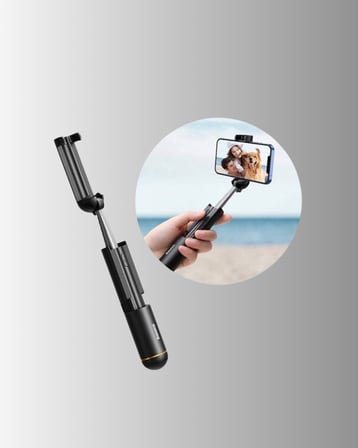 Bluetooth Işıklı Uzaktan Kumandalı Selfie Çubuğu – 130 cm Yükseklik -