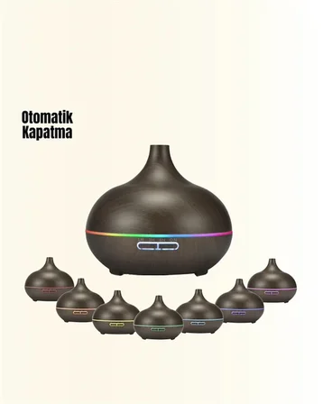 Zamanlayıcılı ve Otomatik Kapanmalı Aromaterapi Nemlendirici Difüzör
