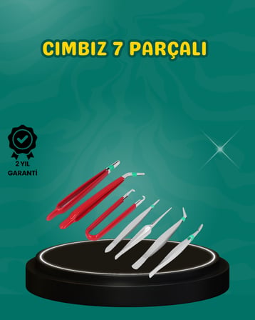 Antistatik 7’li Hassas Cımbız Takımı Manyetik Olmayan Uçlu -