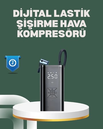 Bisiklet, Motosiklet ve Araçlar İçin Çok Amaçlı Hava Pompası