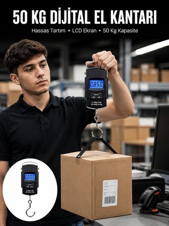 50 Kg Dijital El Terazisi Cep Tartısı El Kantarı Terazi Yeni Nesil -