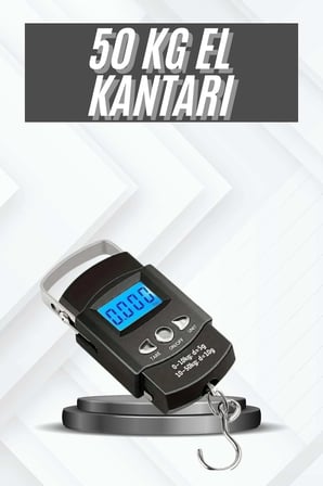 Profesyonel El Terazisi El Kantarı 50 Kg Dijital Göstergeli Tartı -