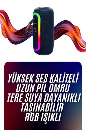 Bluetooth Hoparlör Uzun Pil Ömrü Taşınabilir Yüksek Ses Kaliteli Yeni Nesil