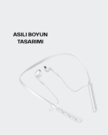 Yüksek Kapasiteli Pil Destekli Boyun Askılı Kulaklık – 100 Saat Dayanıklı