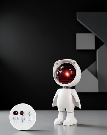 Şarjlı Güneş Lambası Astronot Tasarımı 5W LED