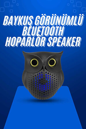 Baykuş Tasarımlı Mini Bluetooth Speaker Yüksek Ses Kaliteli Taşınabilir