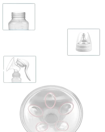BPA İçermez Manuel Anne Sütü Pompası Biberon Başlıklı Ergonomik