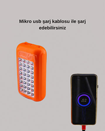 Gold Silver GS-875 Outdoor Powerbank & Işıldak – Güneş Paneli, 32 LED, 10000 mAh, Çift Çıkış