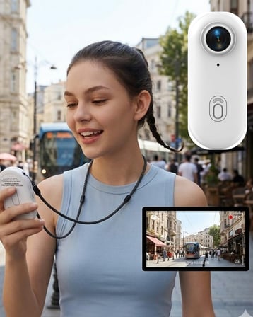 Su Altı Çekim Yapabilen Mini Kamera 30 Metre Waterproof WiFi Bağlantılı -