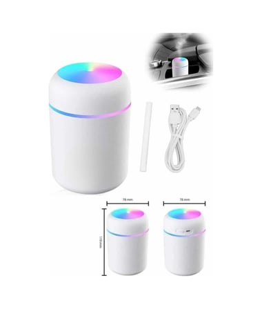 Hava Nemlendirici Buhar Makinesi Led Işıklı Usb Dekoratif Nemlendirici Yeni Nesil Çok Renkli
