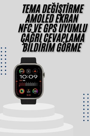 Akıllı Saat Uyku ve Sağlık Takibi GPS Uyumlu Tema Değiştirme -