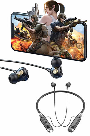 Bluetooth Kulaklık 120 Saat Kullanım Süresi Boyun Askılı Bluetooth Kablosuz Kulaklık