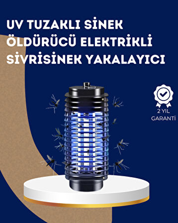 Elektrikli UV Işıklı Sivrisinek ve Böcek Öldürücü – Sessiz ve Güvenli Tuzak