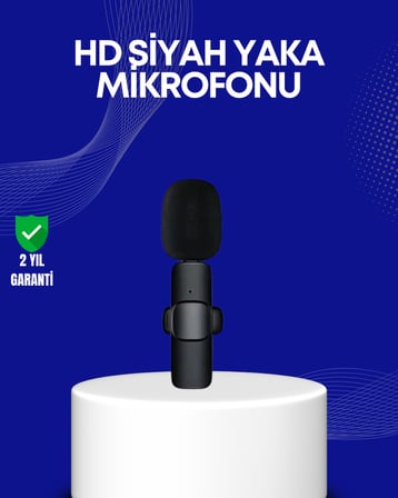 Lightning Girişli 2’li Kablosuz Yaka Mikrofonu Çift Kişilik Kayıt -