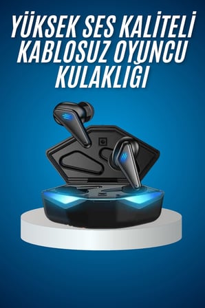 Bluetooth Kulaklık Oyuncu Kulaklığı RGB Işıklı Oyunlarda Düşük Gecikme -