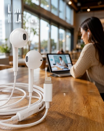 Ergonomik Kare Kulaklık Yeni Nesil Müzik ve Çağrı