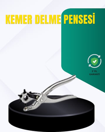 Metal Gövdeli Ayarlanabilir Deri Delme Pensesi 2.5–5 mm Delik Açma Aracı -