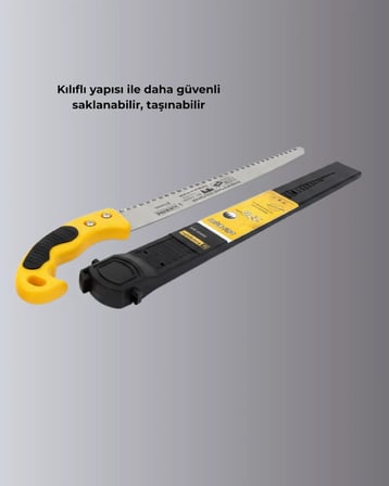 Kılıflı Budama Bahçe Testeresi 270 mm Düz Bıçaklı
