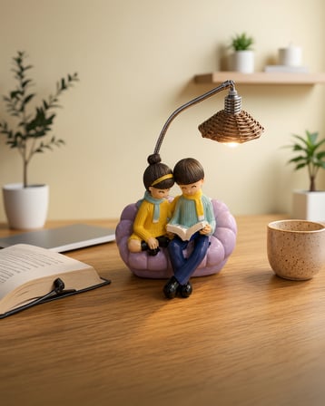 Çift Figürlü Dekoratif Gece Lambası 264 TL