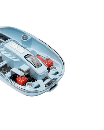 Bluetooth . ve .G USB Kablosuz Mouse Pilli Mavi Tasarım -