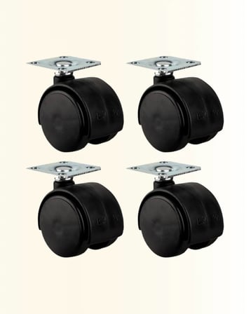 6 cm Kilitsiz Masa Ayağı Tekerleği 4’lü Set Çok Amaçlı