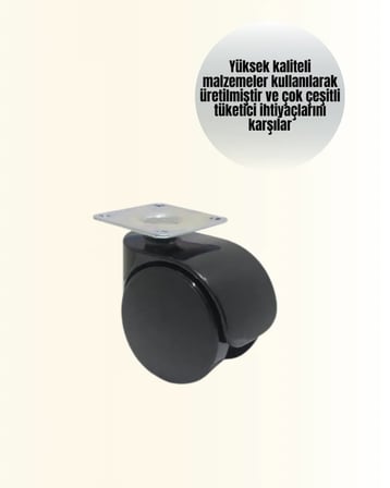 Çok Amaçlı Kilitsiz Masa Ayağı Tekerleği 6 cm