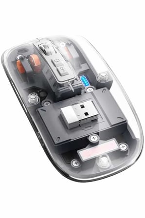 Kablosuz Mouse Fare Şarjlı Bluetooth Wireless Çift Modlu Sessiz -