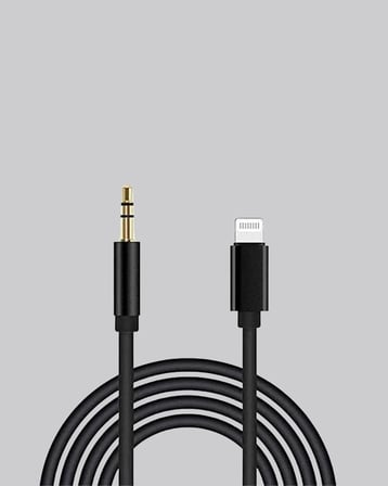 iPhone Uyumlu Lightning 3.5mm Aux Adaptör Kablo Stereo Ses Aktarım