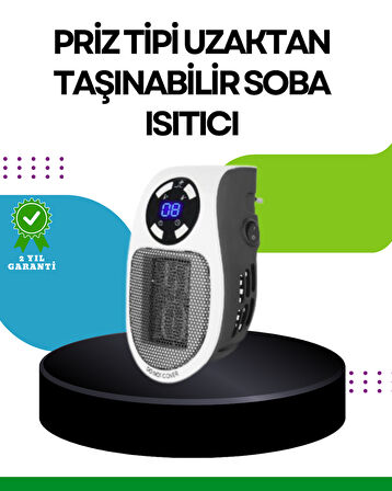 LED Ekranlı Ayarlanabilir Sıcaklık Mini Priz Isıtıcı Sessiz (Kopya)