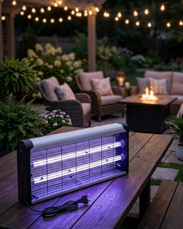 Ev Balkon Mutfak İçin Elektrikli Sinek Savar 10W UV Işıklı Lamba -