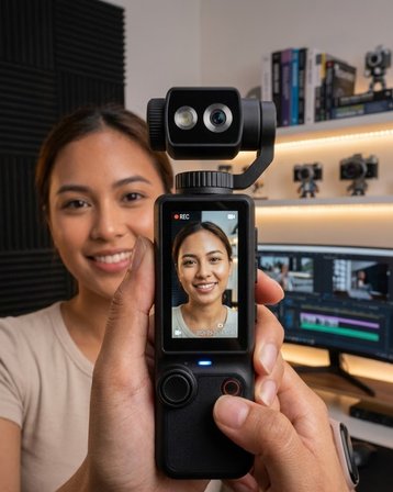 Kompakt 4K Vlog Kamera 2.0 IPS Ekran Otomatik Odaklama ve Stereo Ses Kayıtlı -