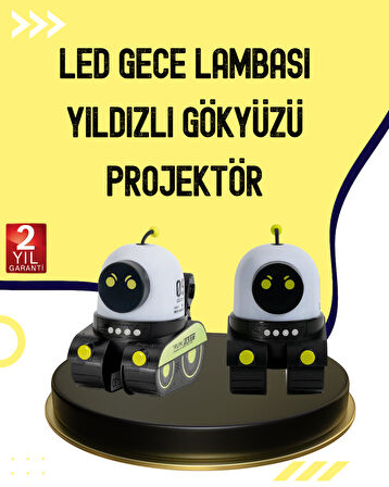 Otomatik Döner Slaytlı Üç Parlaklık Ayarlı Projektör Lamba