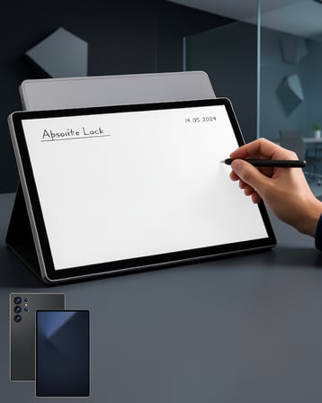 10.1 İnç Android Tablet 16GB RAM 1TB Depolama Klavyeli Set