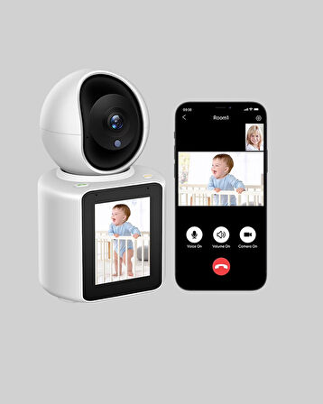 2K Çözünürlüklü İç Mekan Güvenlik Kamerası Çift Yönlü Görüş ve Sesli Arama