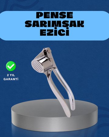 Mutfak Sarımsak Ezici Kaymaz Saplı Güçlü Mekanizma -