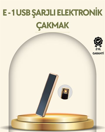 USB Şarjlı Alevsiz Elektronik Çakmak – Rüzgara Dayanıklı, Gazsız, Güvenli Kullanım -